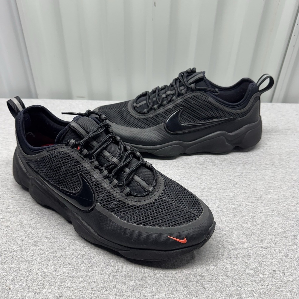 Nike Shoes Mens 8.5 Black 3M Air Zoom Spiridon Athletic Sneakers 876267 002 Mesh